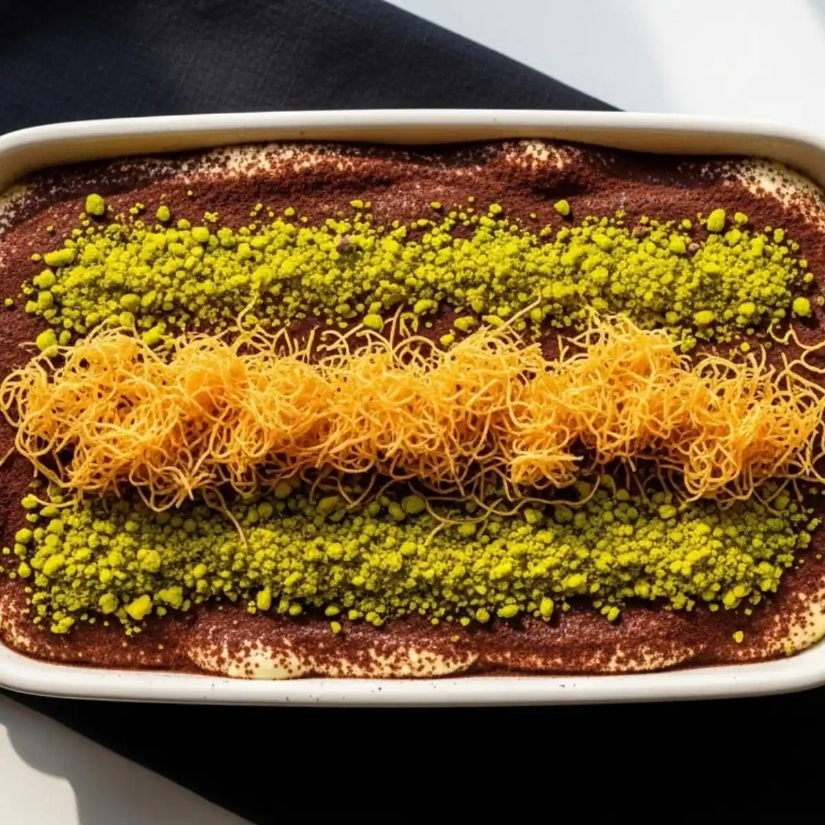 Tiramisu Pistache Dubai Chocolate sans cuisson prêt en 20 min