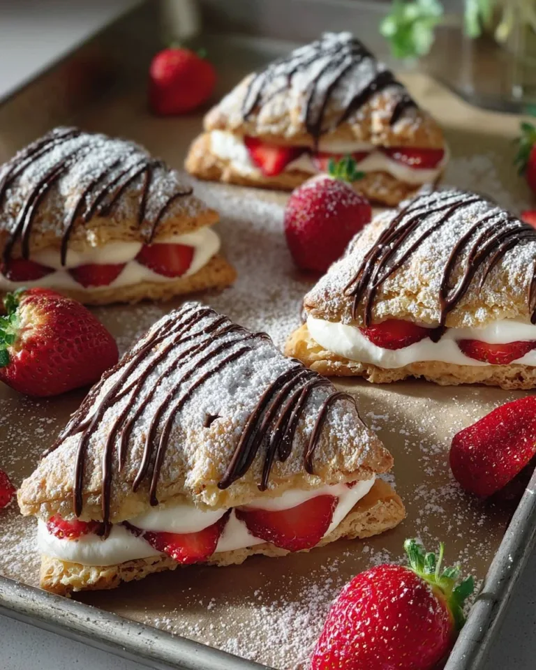 Choux à la crème fraise garnis de crème et decoration gourmande