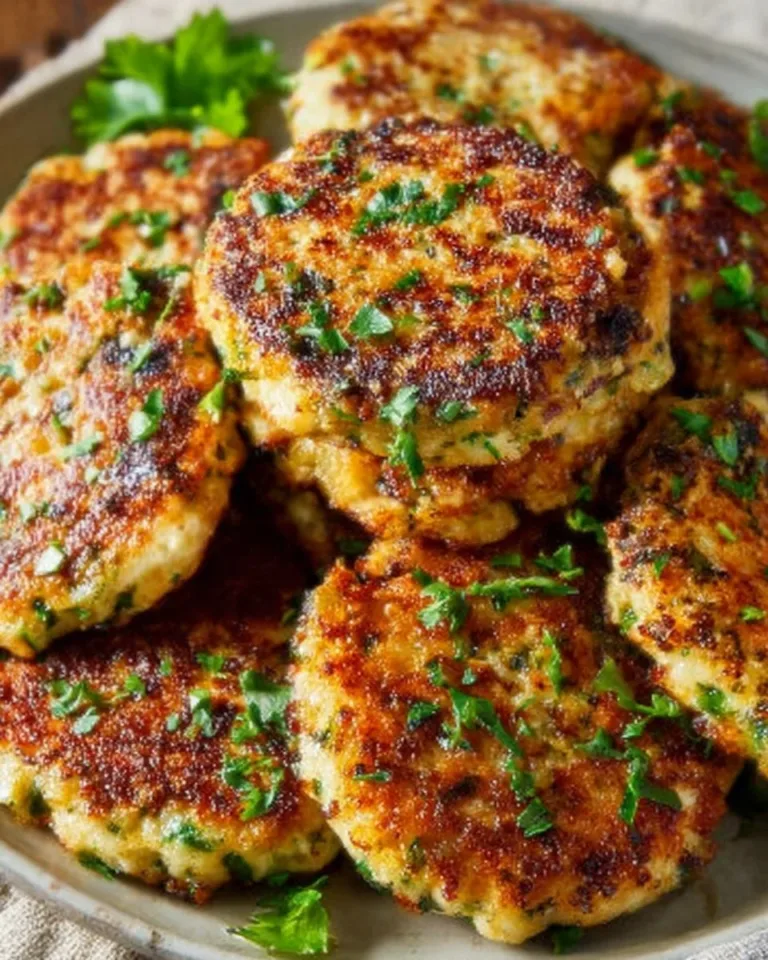 Galettes de lentilles et pommes de terre dorées, prêtes à être dégustées