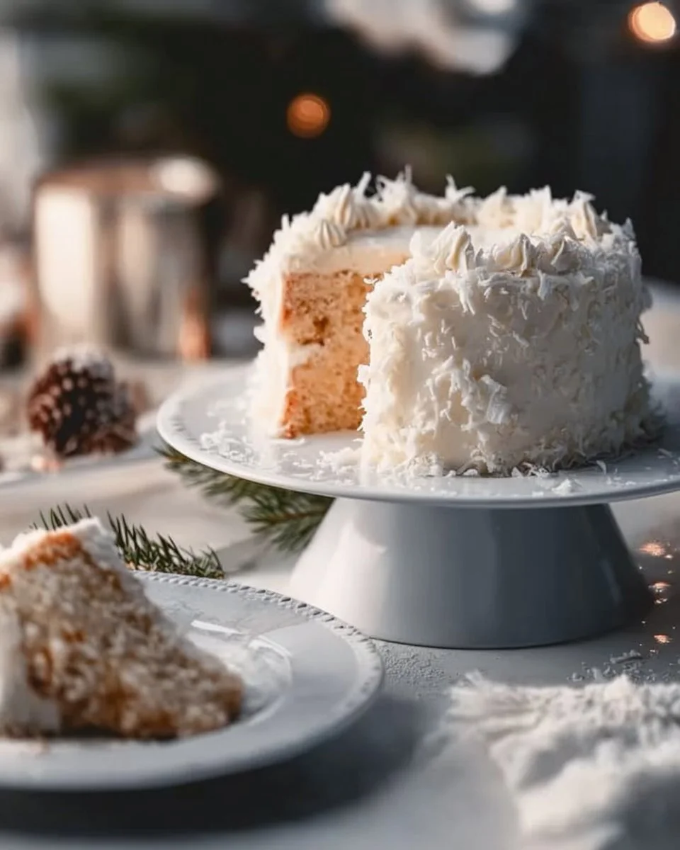 Gâteau au chocolat blanc Pays des merveilles d'hiver