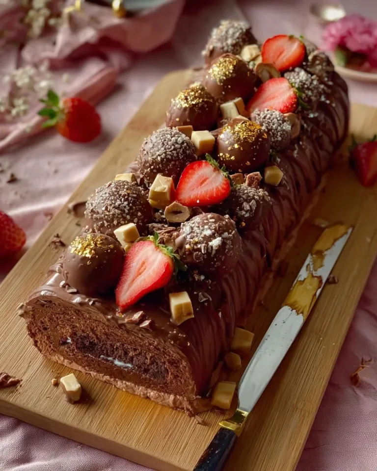 Gâteau au Mascarpone et Nutella décoré avec des biscuits savoureux
