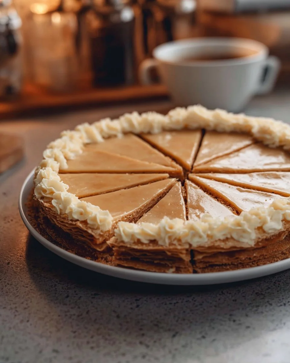 Gâteau de Crêpes à la Vanille et Speculoos