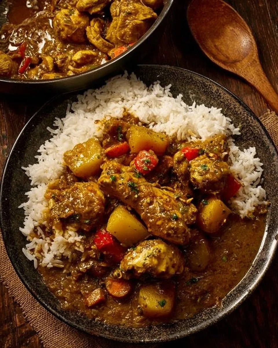 Poulet au curry jamaïcain authentique