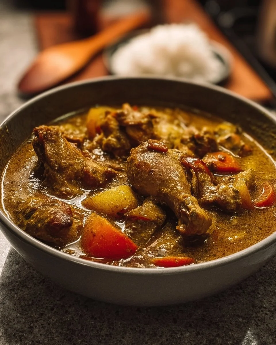 Poulet au curry jamaïcain authentique