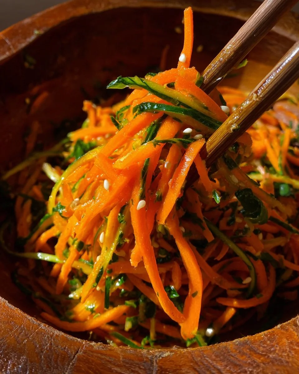 Salade de concombre et de carotte