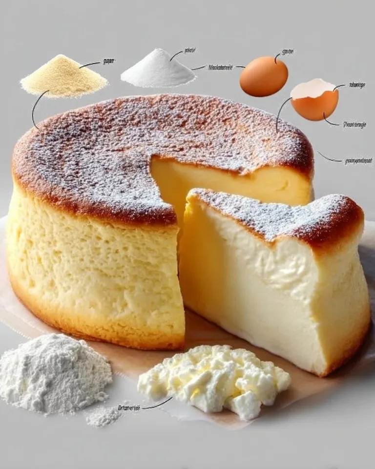 Gâteau Crémeux au yaourt et œufs, moelleux et savoureux