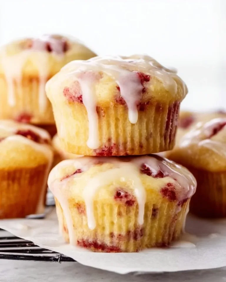 Muffins au citron et aux framboises, frais et savoureux pour un goûter parfait