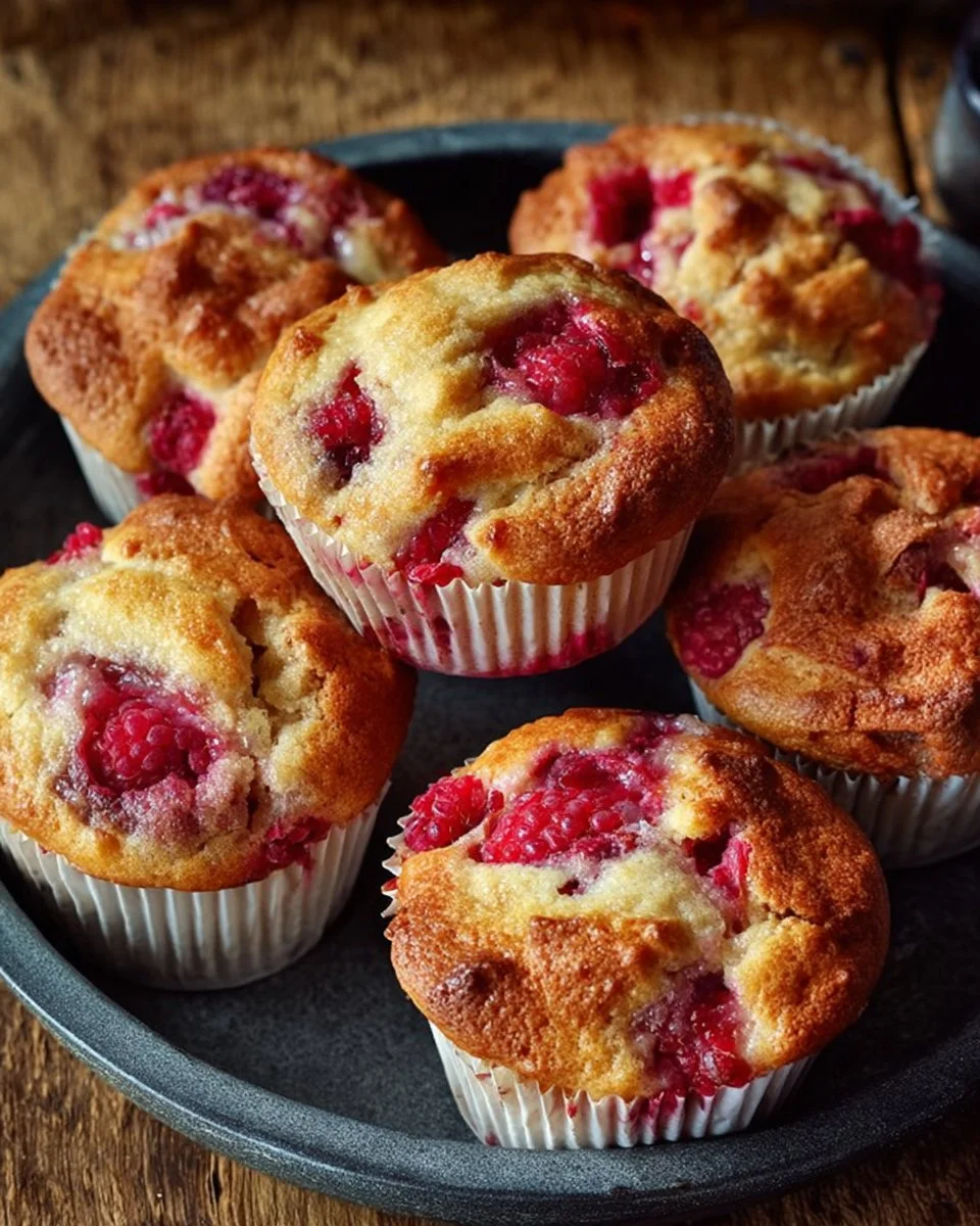 Muffins aux framboises