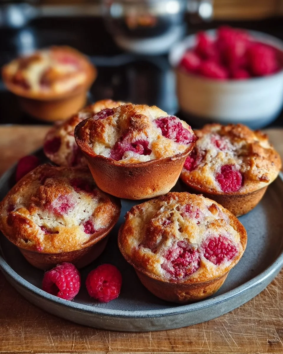 Muffins aux framboises