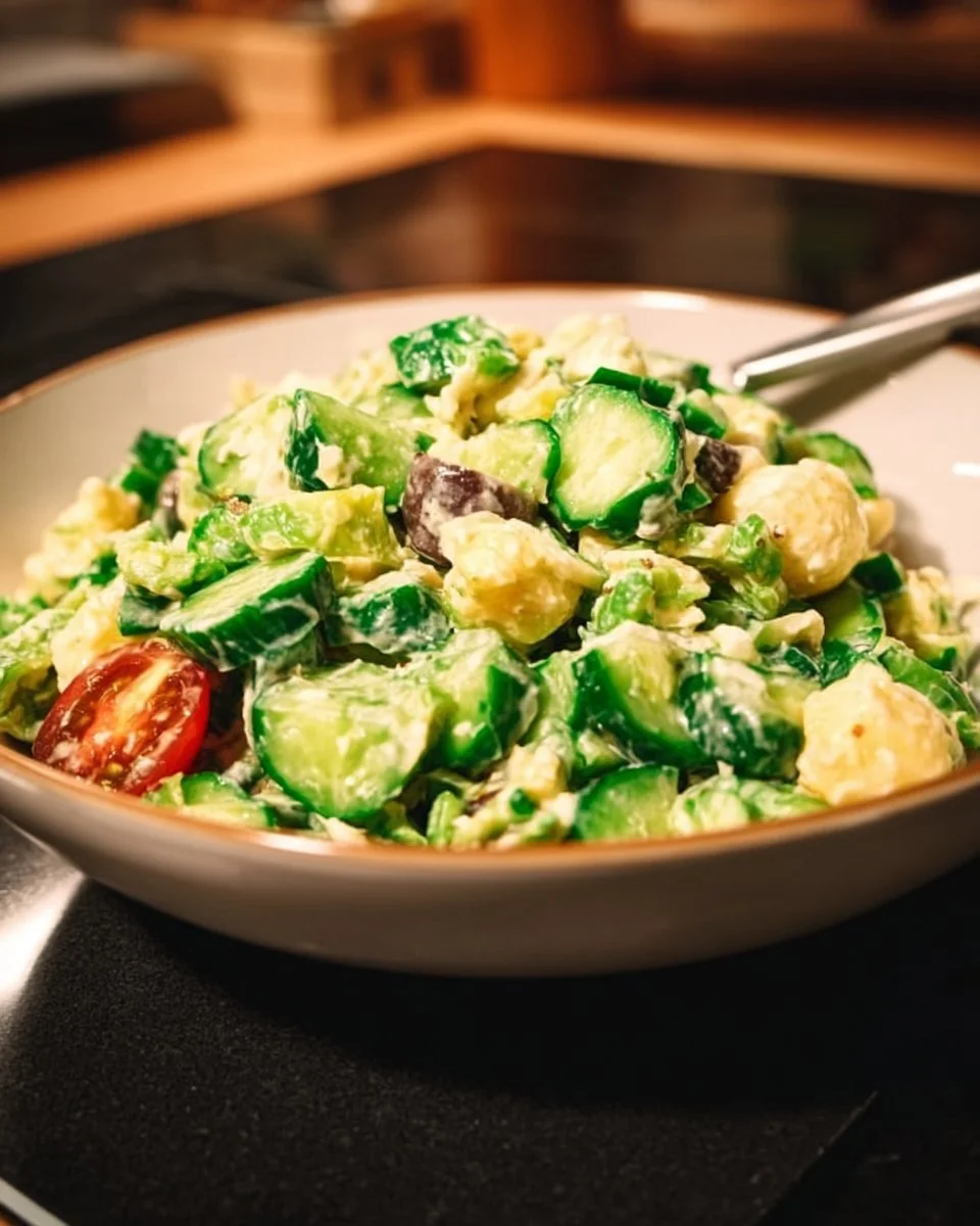 Salade minceur au concombre
