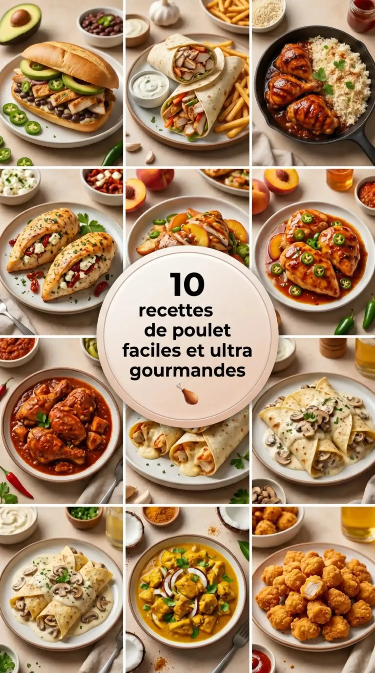 recettes de poulet faciles et ultra gourmandes
