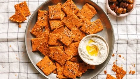 Crackers de lentilles rouges – en-cas sain et riche en protéines