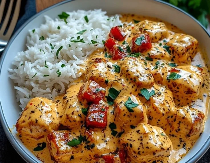Creamy Chicken and Melting Rice